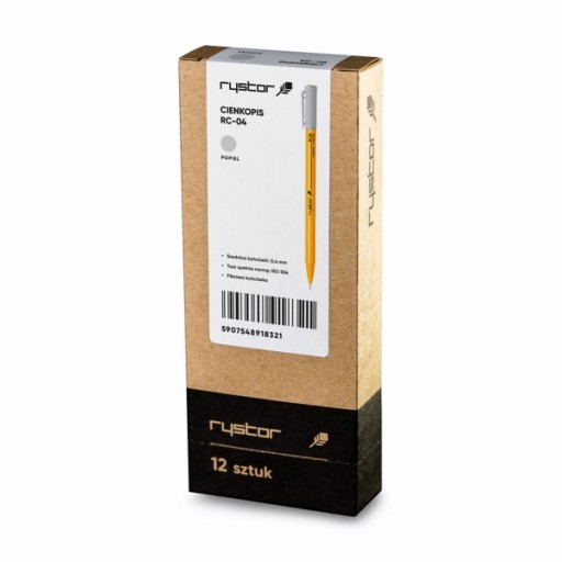 RYSTOR Fineliner školská kancelária RC-04 ASH