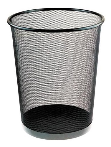 KOVOVÝ KOVOVÝ ZÁSOBNÍK NA PAPIER, 19 LITROV, ČIERNA
