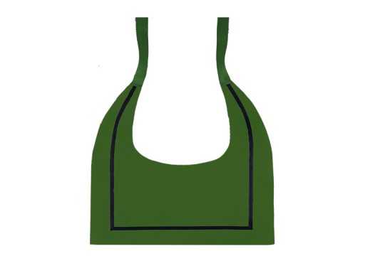 KOSTÝMOVÝ GOLIER, ČIERNA ČASOVANIE, ZELENÁ