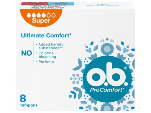 O.B.ProComfort Ultimate Super pohodlné tampóny 1 balenie - 8 ks