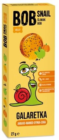 Snack želé jablko mango tekvica chia 27g (BOB SNAIL) Bob Slimák
