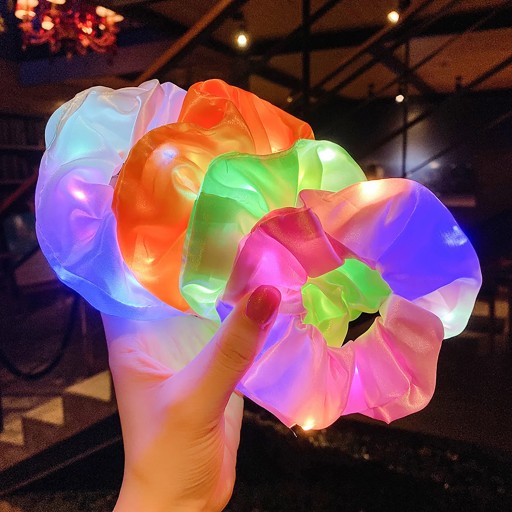 LED VLASOVÁ RUBA, SVIETEĽNÁ SCRUNCHIE