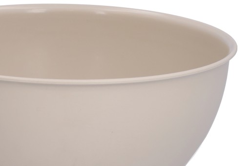 1,5L KUCHYŇSKÁ MISKA okrúhla PLASTOVÁ, BÉŽOVÁ, NA OVOCIE, ŠALÁTY, ČIPESKY, 19CM