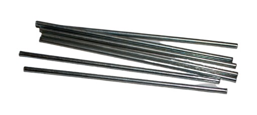 Okrúhla ťahaná oceľová tyč, priemer 4 mm, 15 cm, pozinkovaná