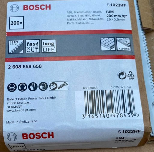 BOSCH S1022HF Pílový kotúč na regeneráciu BIM paliet