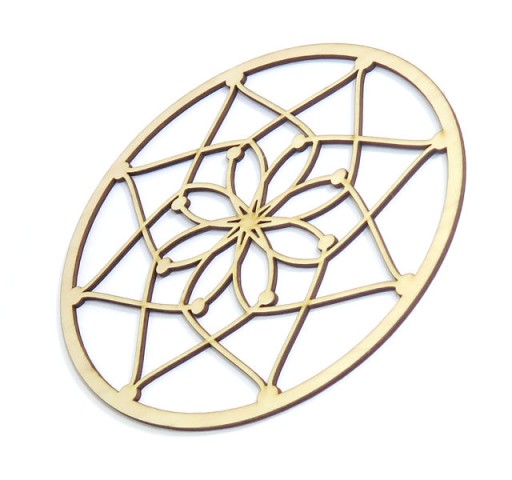 ZÁKLADNA DREAMCATCHER, OPENWORK MACRAME RING MA61