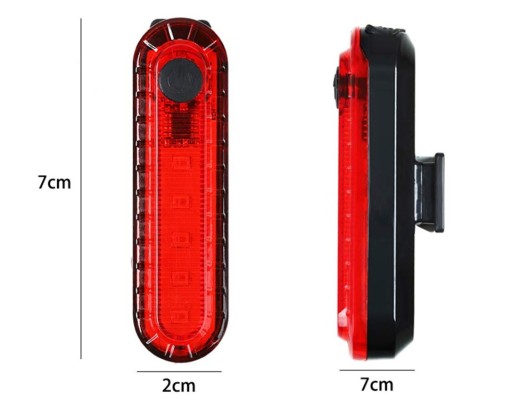 LAMPA cyklo baterka ZADNÁ LED USB, sedlovka E088
