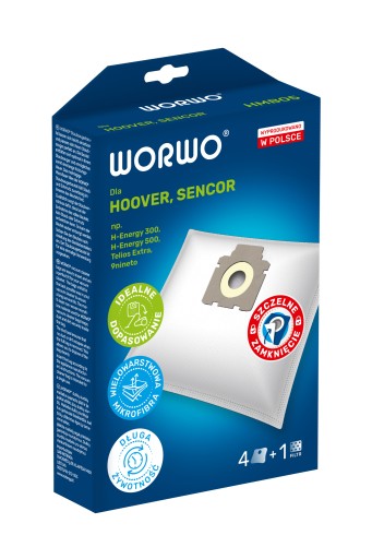 4X HOOVER TELIOS EXTRA TXL10HM TXL20PET TAŠKY DO VYSÁVAČA NOVÉ BALENIE
