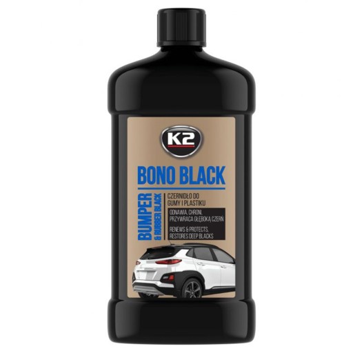 BONO BLACK Čierna látka na gumu a plast, 500 ml