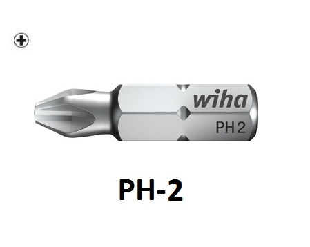 Bit Phillips PH 2 bit Professional Wiha 25 mm