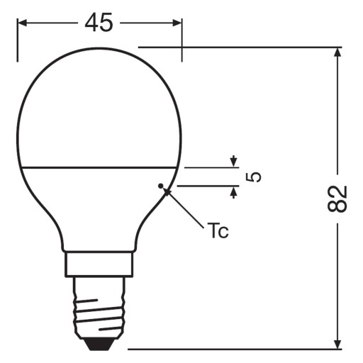 OSRAM 3-PACK LED GUĽOVÁ ŽIAROVKA E14 5W = 40W 4000K studená biela