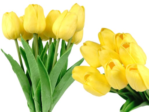 SILIKÓNOVÝ TULIPÁN AKO ŽIVÝ UMELÝ GUMOVÝ KVET PRE ŽLTÉ UMENIE