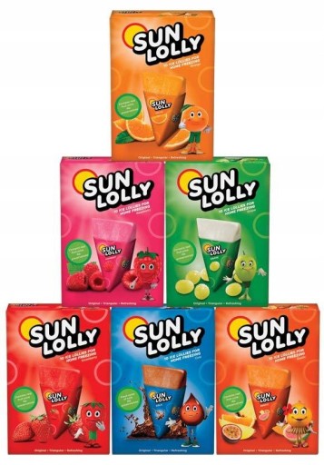 Sun Lolly Orange Water Ice Cream na mrazenie 8 ks 520g