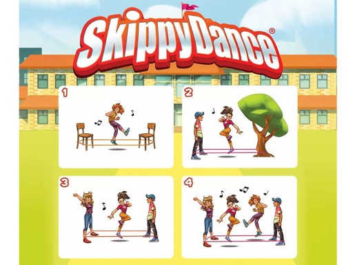 SKIPPY DANCE NEO-GUMA SKÁKACÍ GUMA pre deti, 300 cm