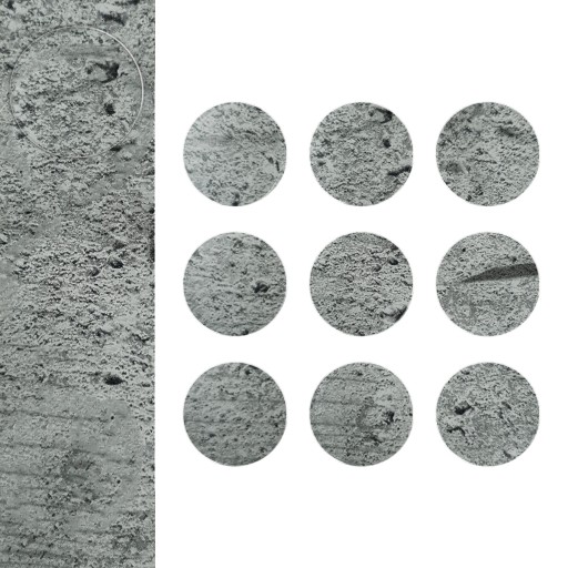 Samolepiace nábytkové hmoždinky Mitu Grey Fi 20mm zakrytie otvorov 9 ks