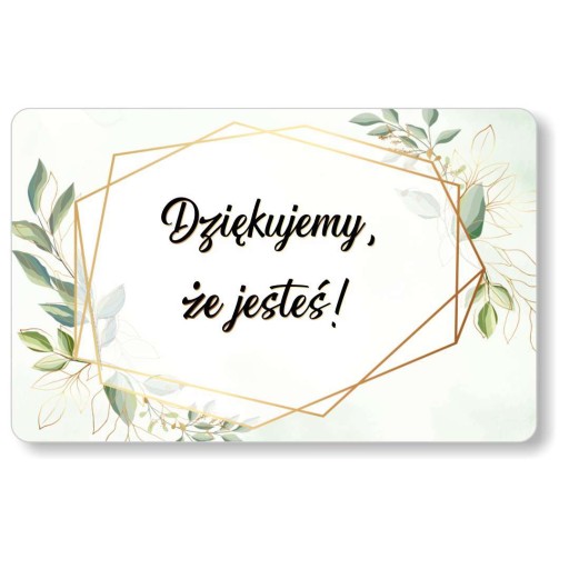 VIGARIES s klipom, vizitky do pohára, ĎAKUJEME pre hostí