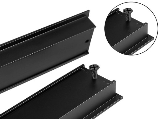 ÚCHYTKA NA ZABUDOVANÝ NÁBYTOK, MAT ČIERNA, loft 174 mm