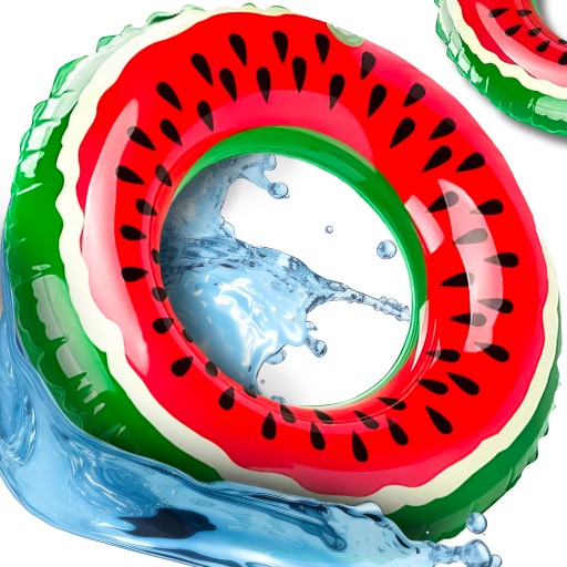 PLAVECKÉ NAFUKOVACIE PLÁŽOVÉ PEVNÉ NAD VODNÝ BAZÉN MATRAC VODOVÝ MELÓN 90CM