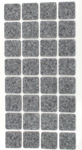 STAROSTLIVOSŤ O PODLAHU samolepiace plsti 25 x 25 mm ŠEDÁ