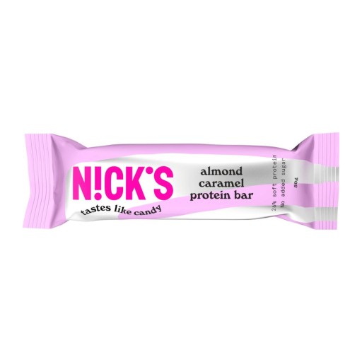 NICK'S Proteínová tyčinka Mandľový karamel 50g