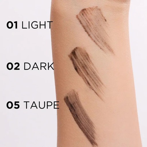 Eveline Eyebrow Mascara 02 Dark Brow And Go! so Zubnou kefkou