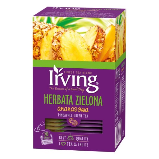 IRVING Zelený čaj Ananás Zelený čaj 20 vrecúšok