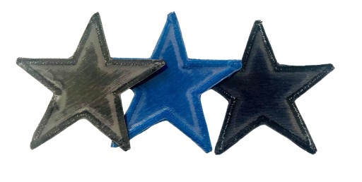 Záplaty Záplaty na oblečenie SET stars STAR Thermo 3 ks.