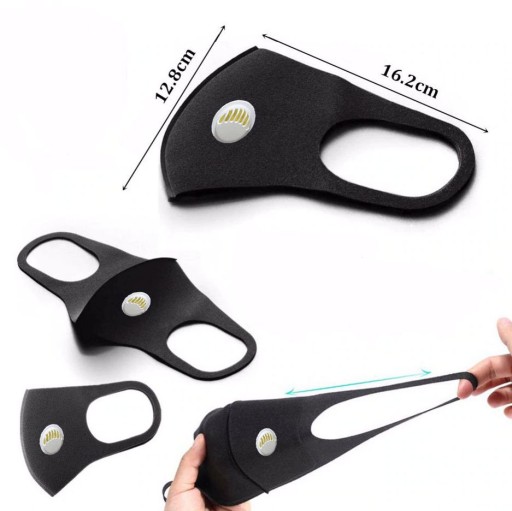 OPÄTOVNE POUŽITEĽNÁ MASKA 3D OCHRANNÁ MASKA s VENTILOM