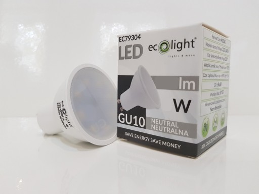 GU10 5W LED ŽIAROVKA, NEUTRÁLNA FARBA
