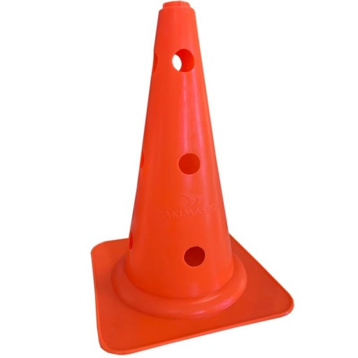 Vysoký kužeľ s otvormi, 38 cm, oranžový