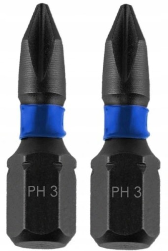 Nárazový nástavec PH3 x 25 mm, 2 ks