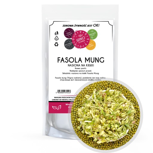 Fazuľka mungo 500g - semienka na klíčky