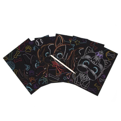 PSY KIDEA Scratch Board, 6 listov + stylus