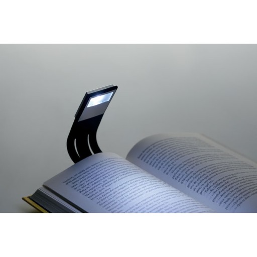 LED lampa na čítanie kníh, čierna