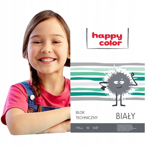 HAPPY FARBA BIELY PAPIEROVÝ BLOK A3 TECHNICKÝ BLOK