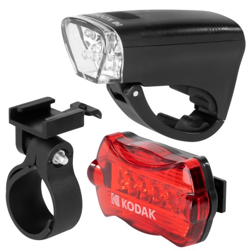 BATERKA NA BICYKEL PREDNÉ ZADNÉ BIELE ČERVENÉ KODAK 50 LUMEN