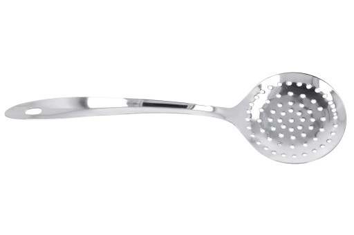 LŽIČKA NA SCHUDNUTIE, kuchynský skimmer, nerez, 32 cm, na cedenie