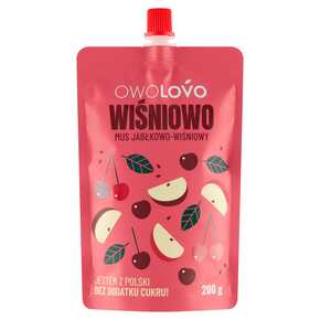 OWOLOVO JABLKO VIŠŇA MUSSE 200G