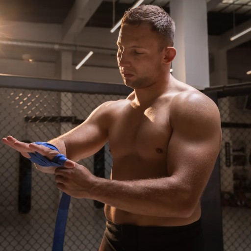 BOXERSKÉ BANDÁŽE ZÁBALY 4M MODRÝ BAVLNÝ VELCRO 2 KS DBX BUSHIDO