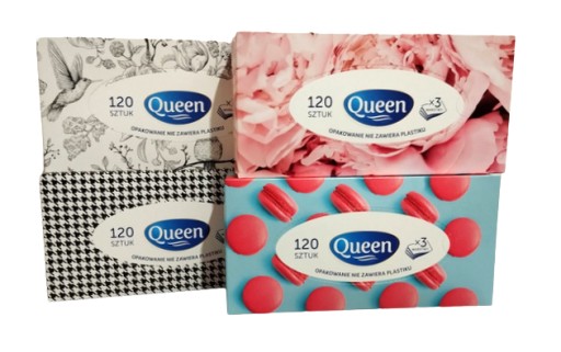 Queen 3-vrstvové hygienické obrúsky, 120 ks v balení, 1 balenie