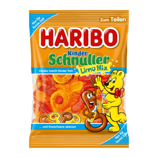Z NEMECKA Haribo Kinder Schnuller Limo Mix Jelly Beans 175 g
