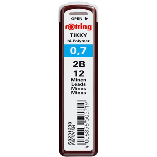 Rotring Tikky tuhy 0,7mm 2B S0231230