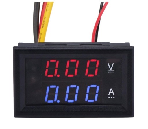 310 Panelový voltmeter + ampérmeter DC 100V 10A