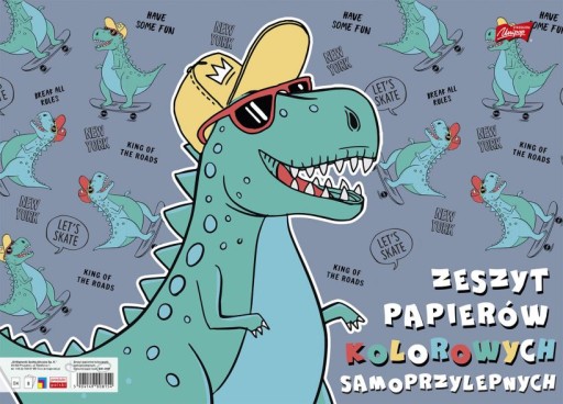 Zošit z farebných samolepiacich papierov B4/8K mix