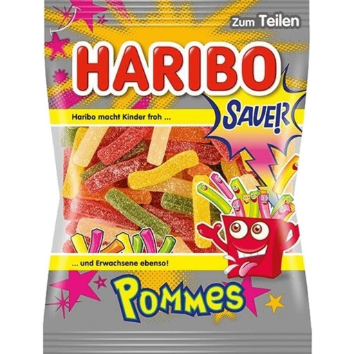 HARIBO Saure Pommes želé hranolky 175g