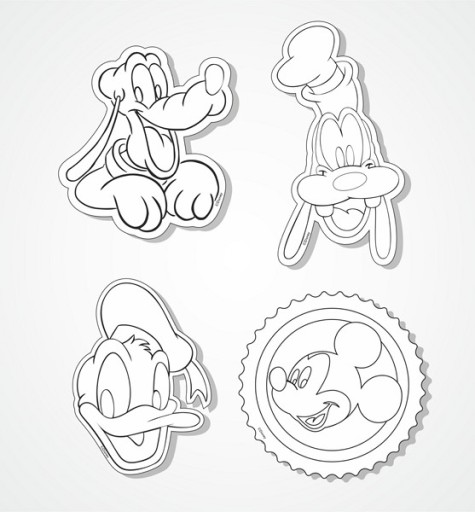 MICKEY MOUSE MAGNET MAGNET MIX 6 VZOROV