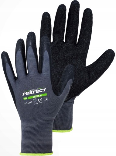 OCHRANNÉ RUKAVICE STALCO POLYESTER S-LATEX H VEĽKOSŤ 9