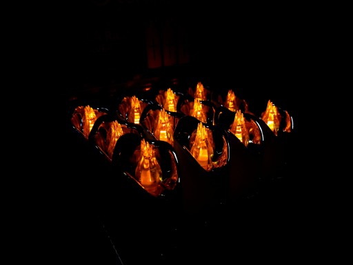 VEĽKÁ LED VLOŽKA SVIEČKY NAPÁJANÁ AKUMULÁTOROU 15cm PRE GRANES VLOŽKY SVIEČKY