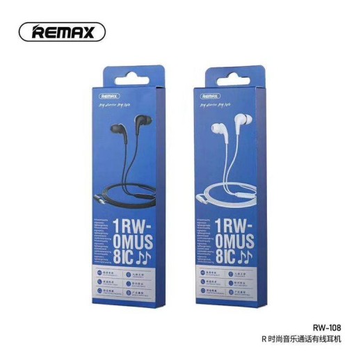 SLÚCHADLÁ REMAX RW-108 čierne