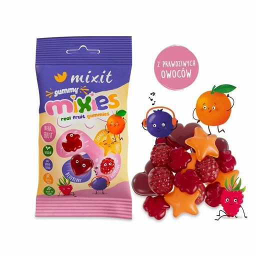 Mixies Prírodné ovocné želé bez pridaného cukru 35g - Mixit